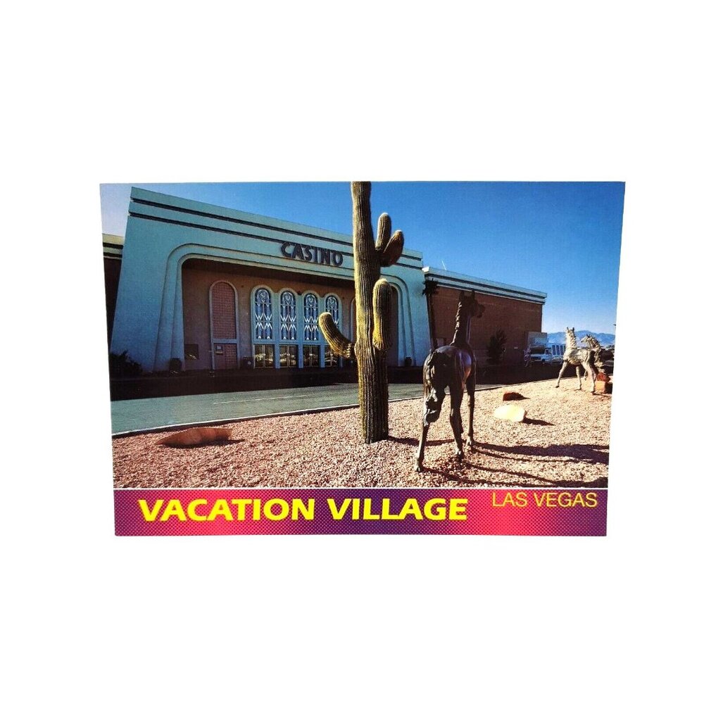 Vacation Village Hotel Casino Vintage Postcard Exciting Las Vegas #KLV-163 c1990